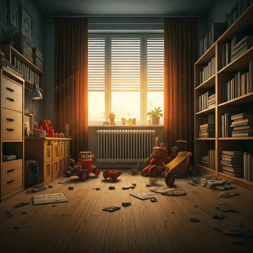 A parent repeating a reminder to a child about an unfinished task
